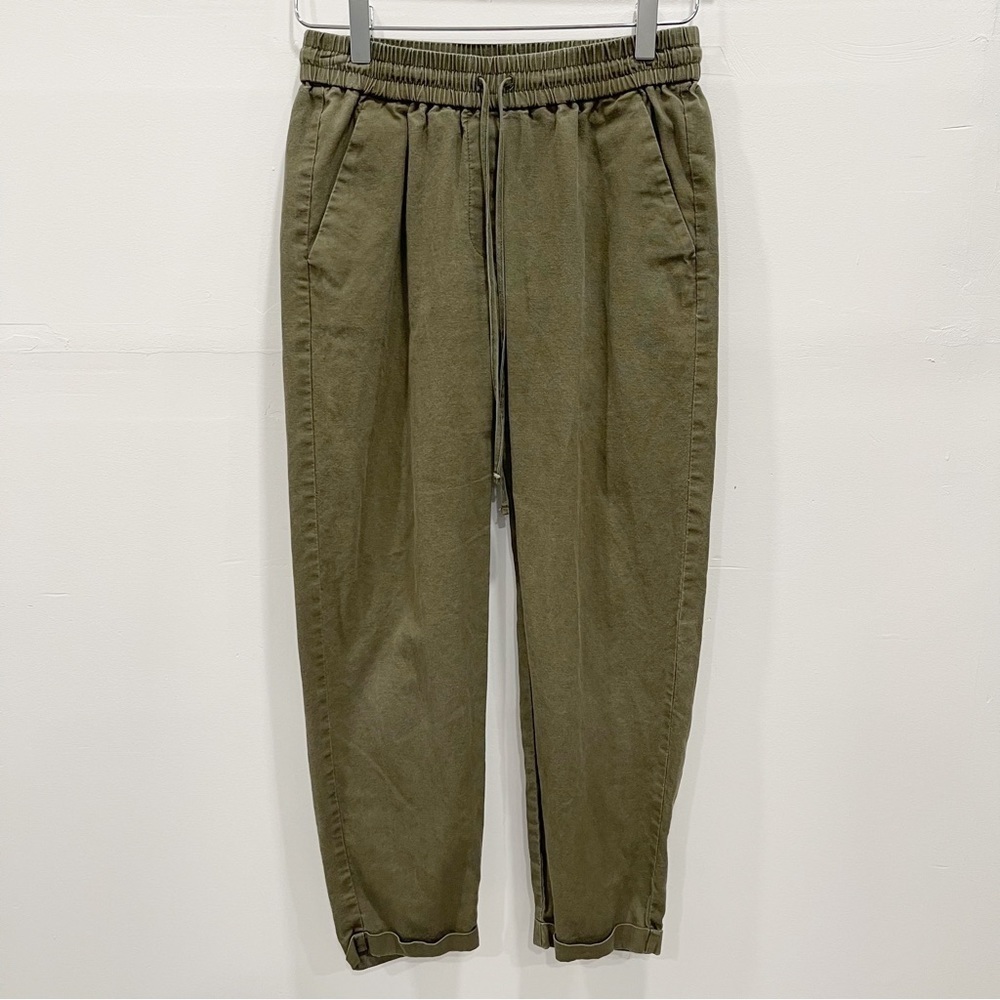 J. Crew Linen Cotton Drawstring Pants Size 0 - image 2